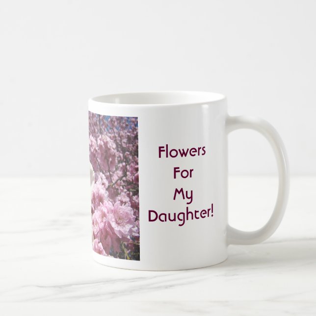 Flores para Minha Filha! Caneca de Café Blossoms (Direita)