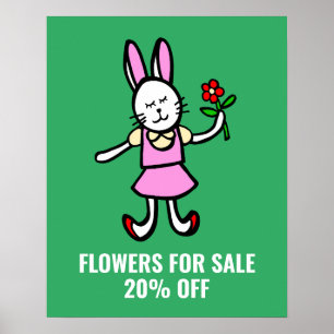 Flores para Sinal de Venda, Poster de Dia de os na