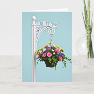 Flores Penduradas Cartão de Mãe