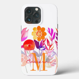 Flores personalizadas com monograma e nome