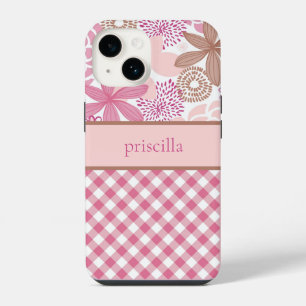 Flores Personalizadas e Capinha de Telefone Xadrez