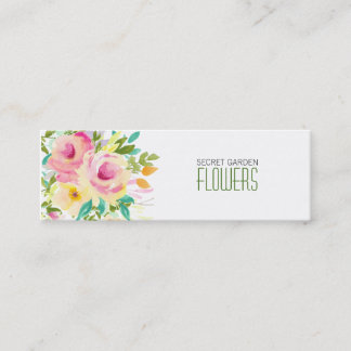 Flores Pintadas Cartões de visitas Floristas Esfol