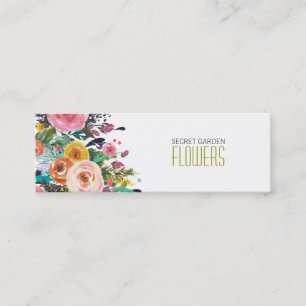 Flores Pintadas Cartões de visitas Floristas Esfol