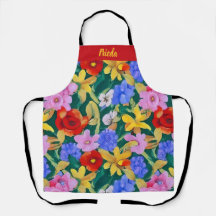 Flores Pintadas por Frida Kahlo, Apron