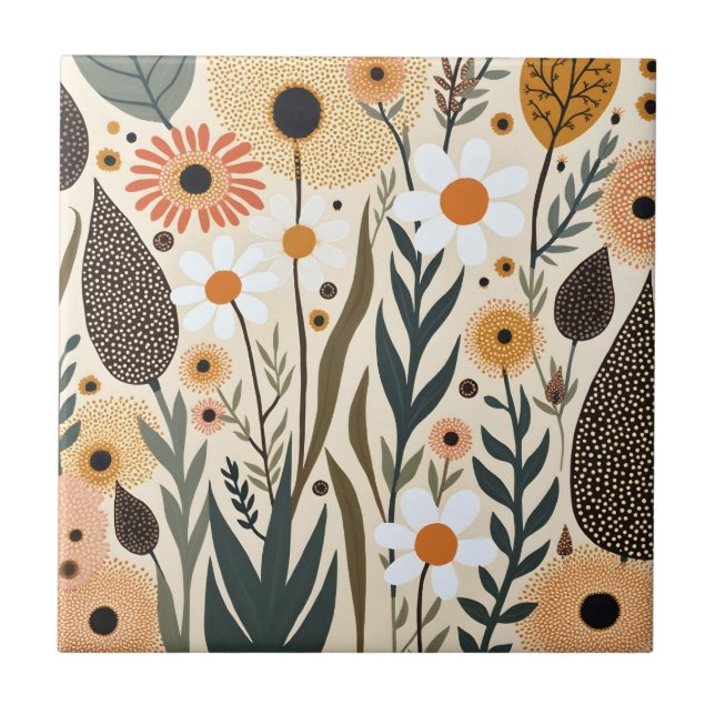 Flores Plantas Boho Botânico Design 389 (Frente)