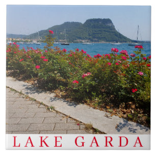 Flores por azulejo cerâmico Lake Garda