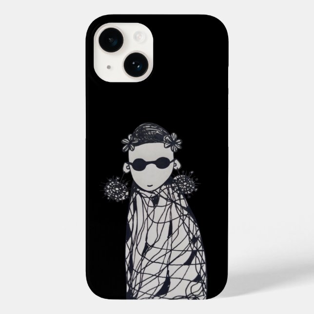 Flores pretas, brincos e óculos escuros (Verso)