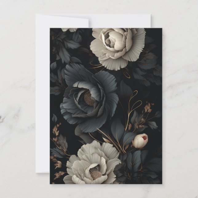 Flores Pretas e Brancas (Frente)