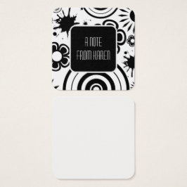 Flores Pretas e Brancas, Placas e Anotações