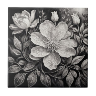 Flores Preto e Branco