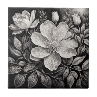 Flores Preto e Branco