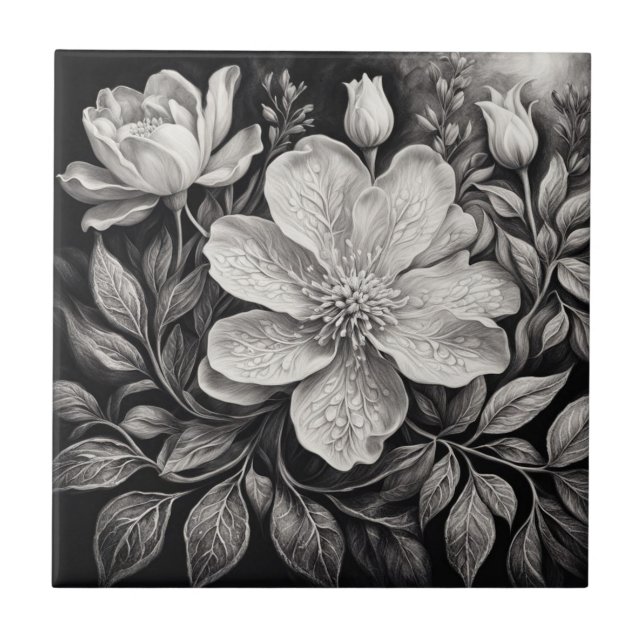Flores Preto e Branco (Frente)