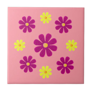 Flores primavera cor-de-rosa e amarelas para cozin