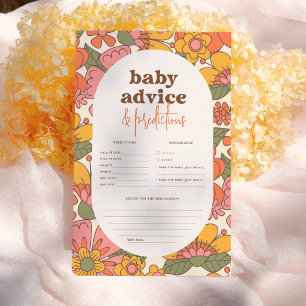 Flores Retro Groovy Dicas e Previsões para Bebês