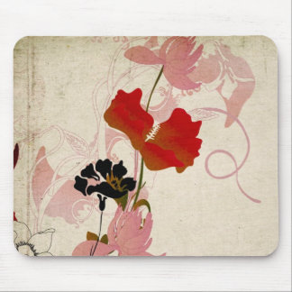 Flores retros Mousepad