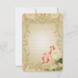 Flores Românticas - Cartão Postal