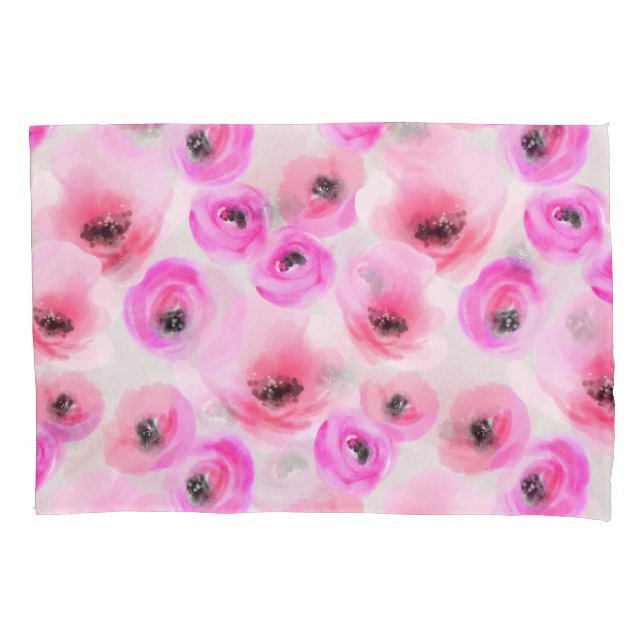 Flores Rosa Aquarela Arte Digital (Frente)