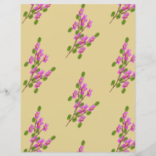 Flores Rosa em Um galho