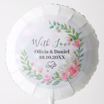 Flores Rosa Esmagadas Elegantes Obrigado Casamento