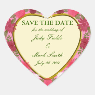 Flores Rosa Personalizadas Guarde Os Adesivos De D