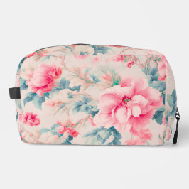 Flores rosa suaves e folhas cerulanas