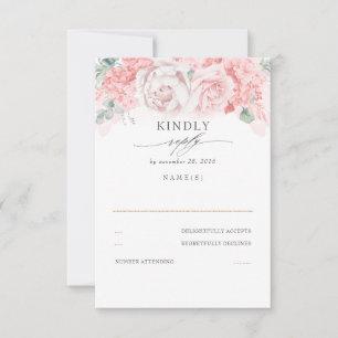 Flores Rosa Suaves Pastel Nascendo RSVP