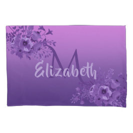 Flores roxas monograma de colheita