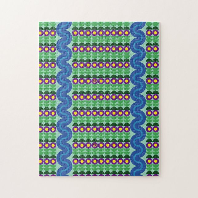 Flores Roxas - Quebra-cabeça (Vertical)