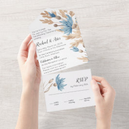 Flores Rustic Blue Secas Que Tratam De Casamento R