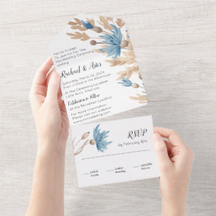 Flores Rustic Blue Secas Que Tratam De Casamento R
