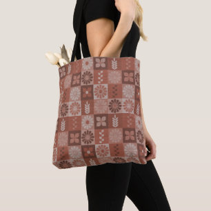 Flores Rustic Brown Burlap Deixam Saco De Tote