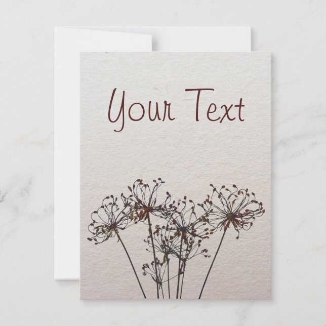 Flores Secas Por Aquarela (Frente)