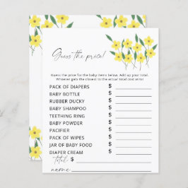 Flores selvagens adivinham o jogo do preço