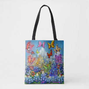 Flores selvagens Arco-íris de Faeries Tote Bag