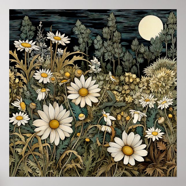 Flores selvagens Art Impressão (Frente)