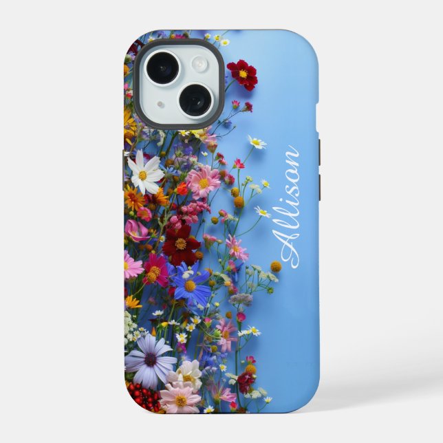 Flores Selvagens capas de iphone Personalizada (Verso)