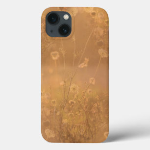 Flores Selvagens com Brilho Laranja
