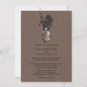 Flores selvagens e Convites para Casamento de Jar