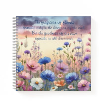 Flores selvagens em Dusk & Quote