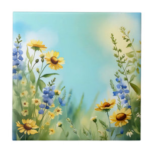 Flores Selvagens Em Molho Azul