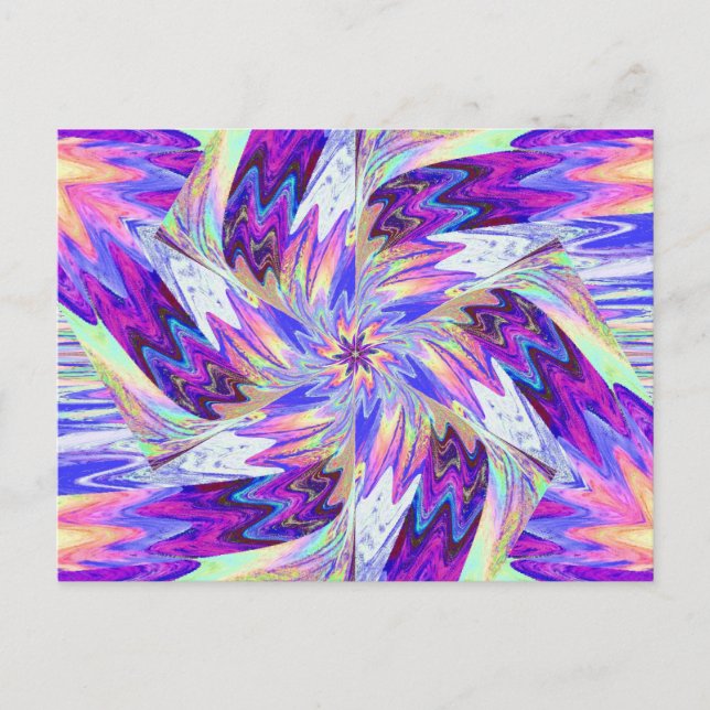 FLORES SELVAGENS EM PASTELOS 1 Cartão postal (Frente)