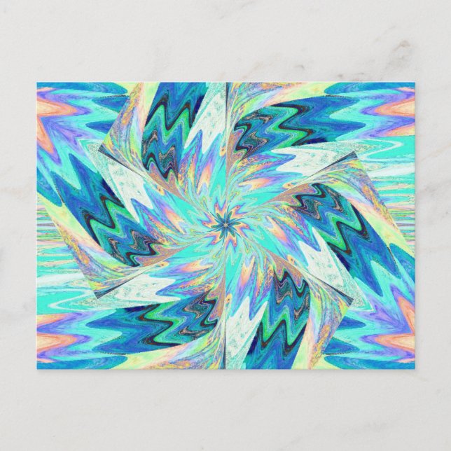 FLORES SELVAGENS EM PASTELOS 4 Cartão postal (Frente)