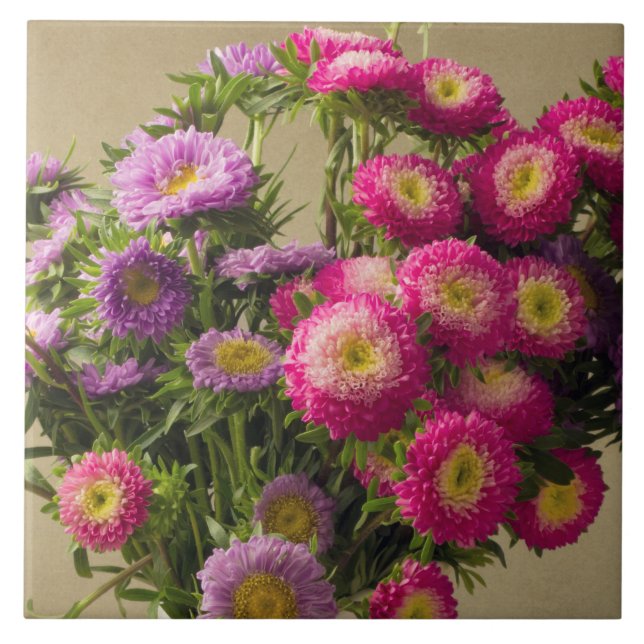 Flores Selvagens em um Azulejo Vase (Frente)