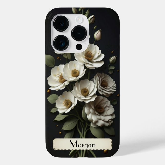 Flores selvagens modernas e elegantes 3d (Verso)