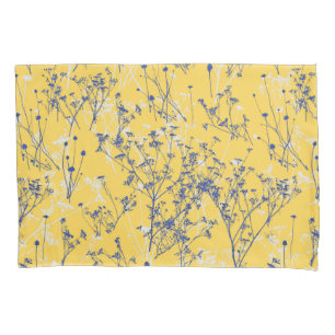 Flores Selvagens Modernas Elegantes em Amarelo de