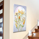 Flores selvagens na Lua, Canvas estendida<br><div class="desc">Bonito decoração de parede para sua casa ou escritório contém flores silvestres em lua.</div>