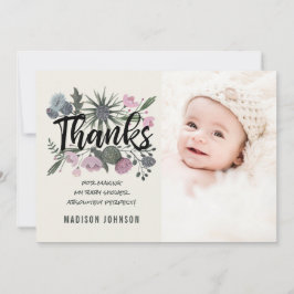 Flores Selvagens | Obrigado | Cartão de Foto Chá d