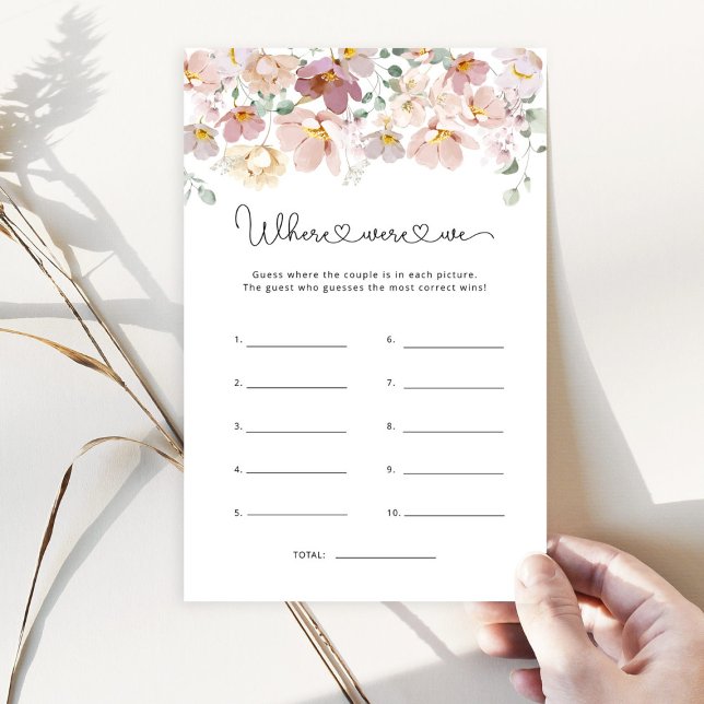 Flores selvagens Onde estávamos no jogo de chá de  (Criador carregado)