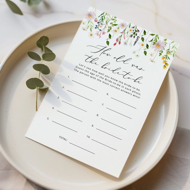 Flores selvagens Quantos anos tinha a noiva para s (Criador carregado)