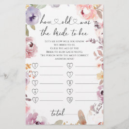 Flores selvagens Quantos anos tinha a noiva para s